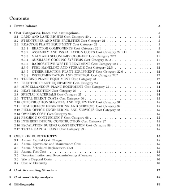 standard costing report example toc